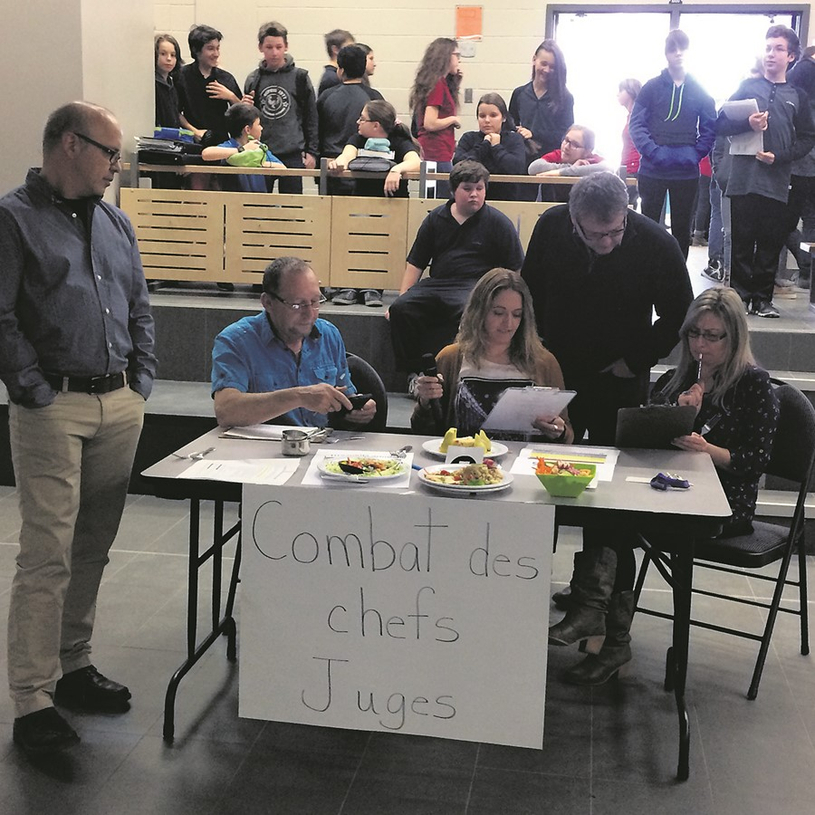 Les élèves prennent part au mois de la nutrition 