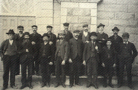 Ouvrier de l'église de l'ouest en 1902