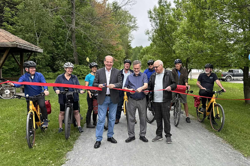 Lancement de la saison de vélo et inauguration de la réouverture du sentier de l’Ardoise