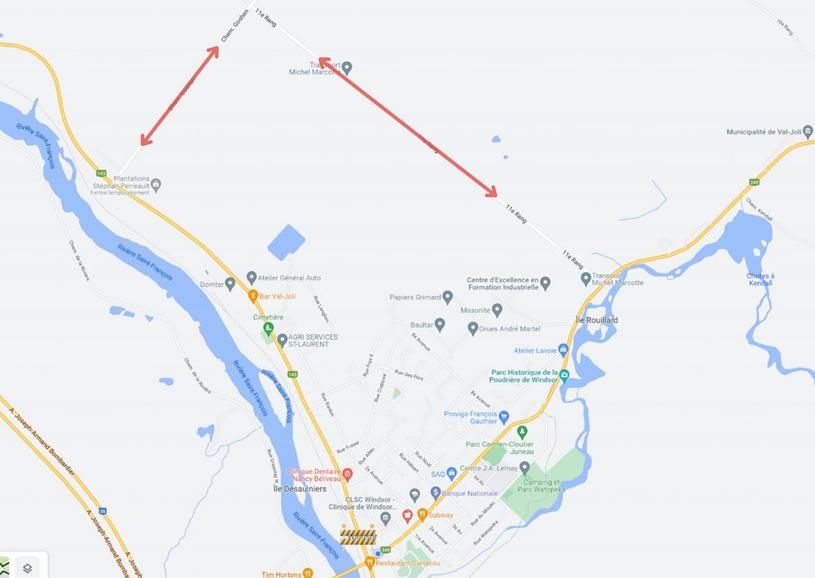 Travaux sur la rue Ambroise-Dearden - Route 143