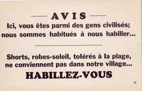 Propagande du ''Savoir vivre'' années 40-50.        (Claude Gilbert).