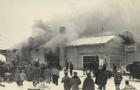 Garage Aurelien Lessard en 1955
