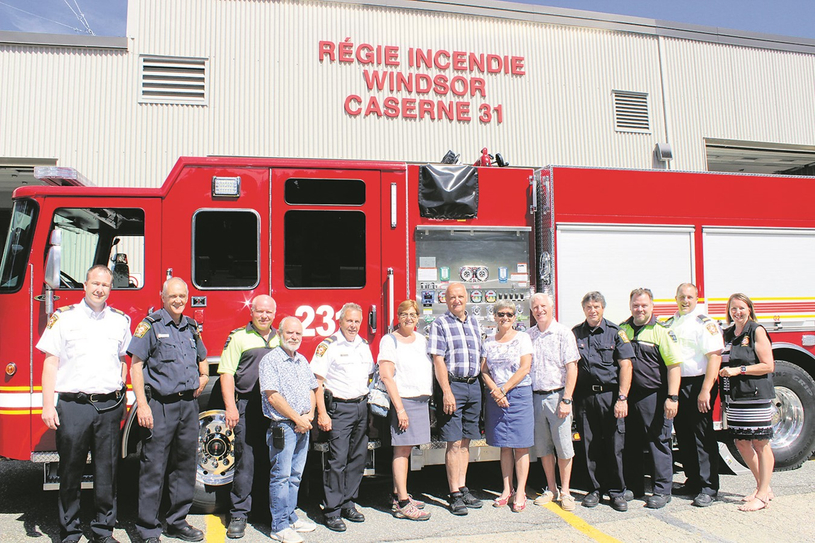 L’autopompe 231 inaugurée à la caserne de Windsor
