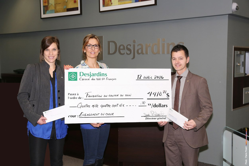 L’Engagement du cœur de Desjardins à l’égard de la Fondation du cancer du sein