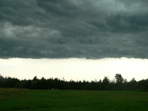 Paysage avant un orage