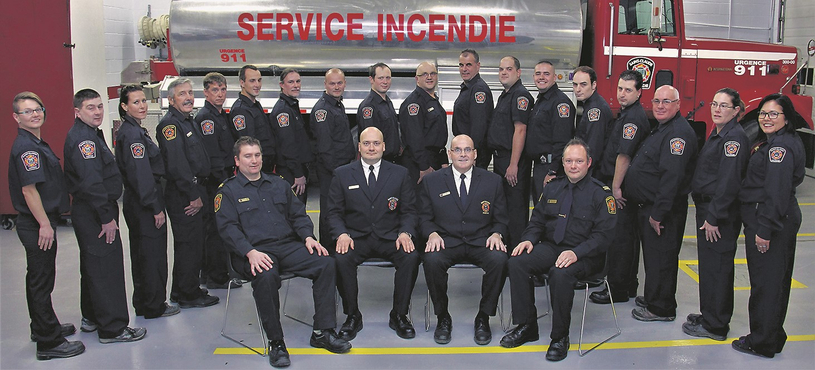 Nouvelle photo de famille des pompiers de St-Claude