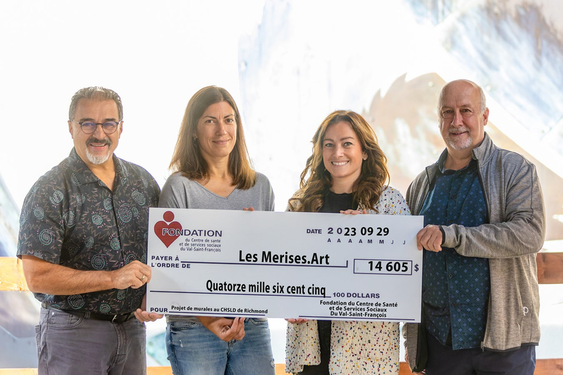 Le CHSLD Richmond inaugure sa murale artistique