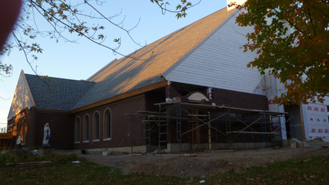 Reconstruction de l'église