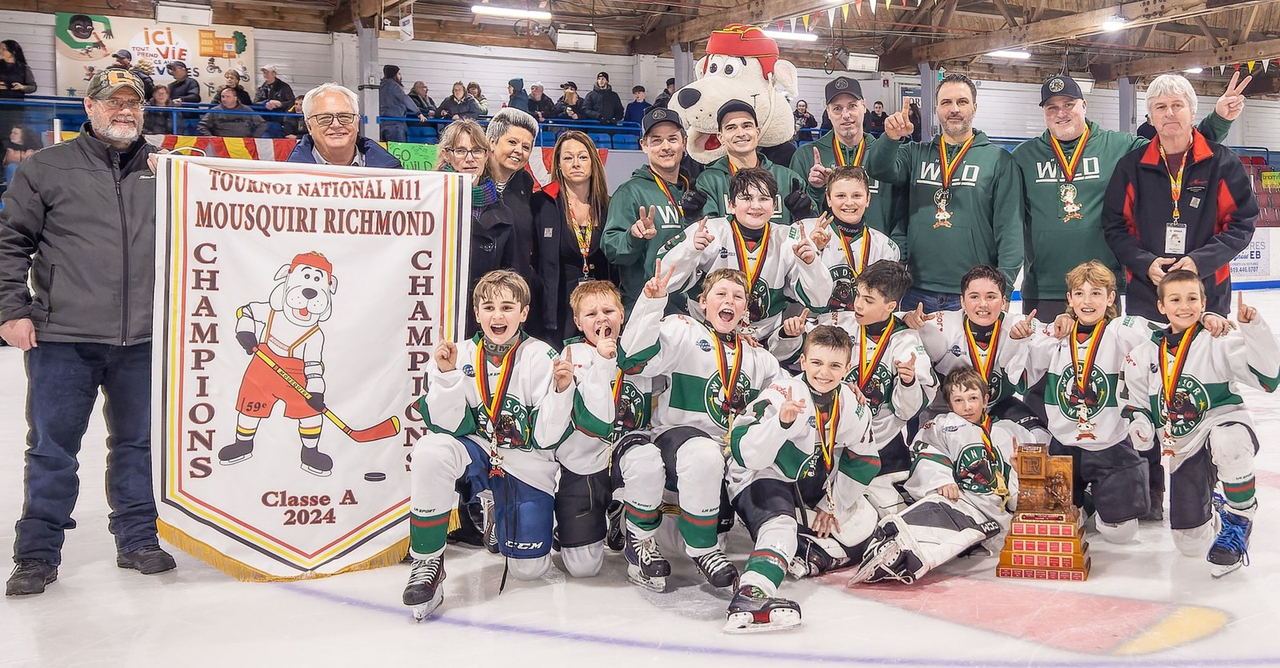 Le Desjardins-Wild de Richmond-Windsor, champion de la classe A lors de la 59e édition du tournoi Mousquiri M-11.