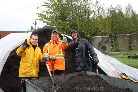 Distribution de compost à Windsor