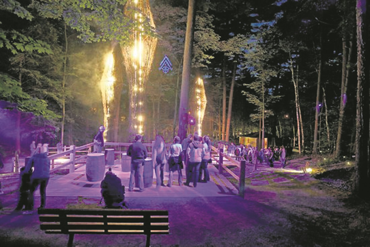 La magie de Foresta Lumina prend son envol vers le centre-ville de Coaticook!
