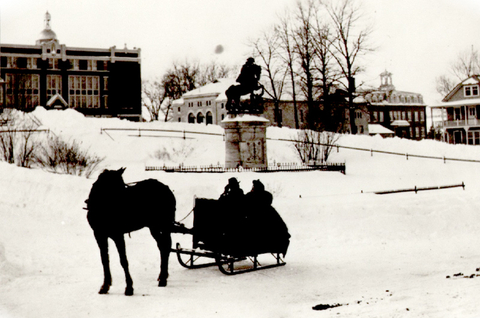 Église de l'ouest en hiver 1940