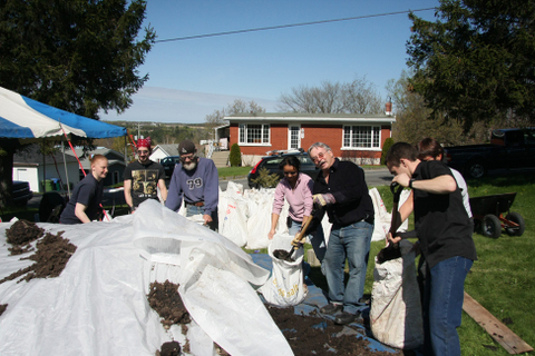 Distribution de compost