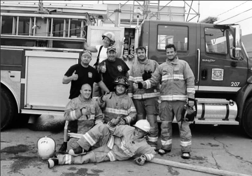 L’équipe des Autopompes de la MRC des Sources à la Compétition des pompiers du Québec 