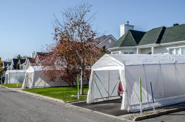 Démantèlement des abris temporaires