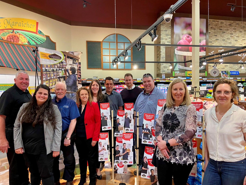 Mise en valeur des produits Créateurs de saveurs Cantons-de-l’Est dans plusieurs IGA