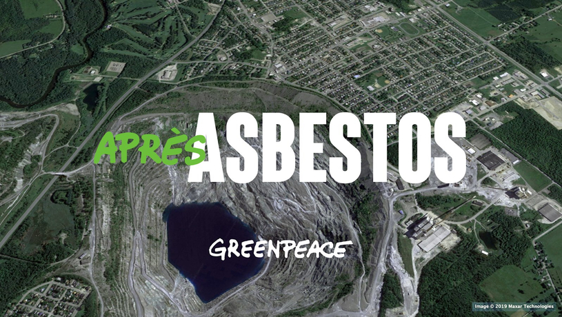 Greenpeace veut aider la ville d'Asbestos à changer son nom toxique.