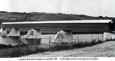 Pont couvert de Notre-Dame des Pins inauguré en 1929