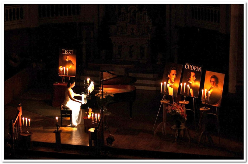 Un concert de Chopin à la lueur des chandelles