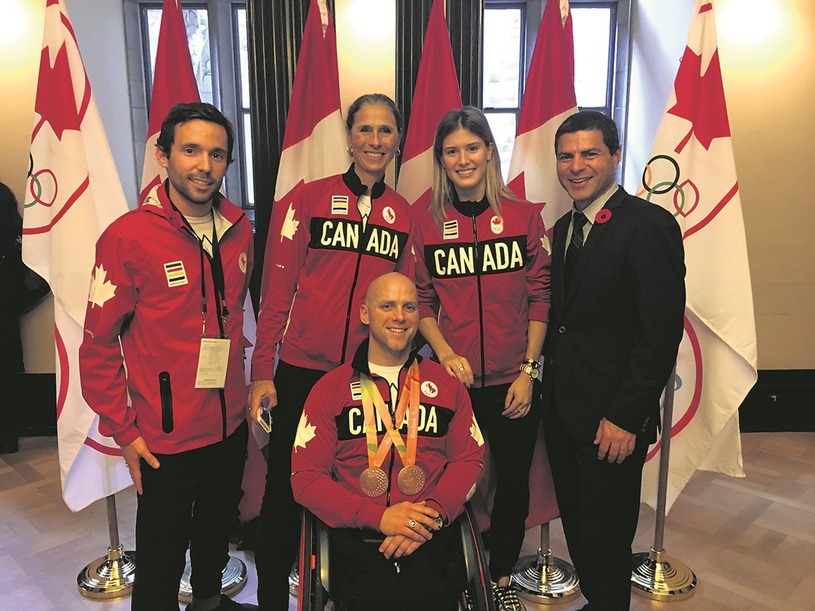 Alain Rayes rencontre les athlètes paralympiques 