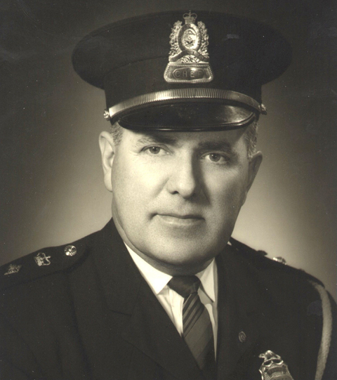 Chef de police Philippe Bureau St-Georges Ouest 1958.