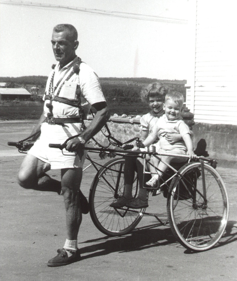 Baptiste Béland l'homme cheval. en 1960