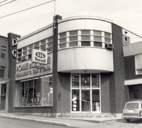 Magasin de peinture en 1966