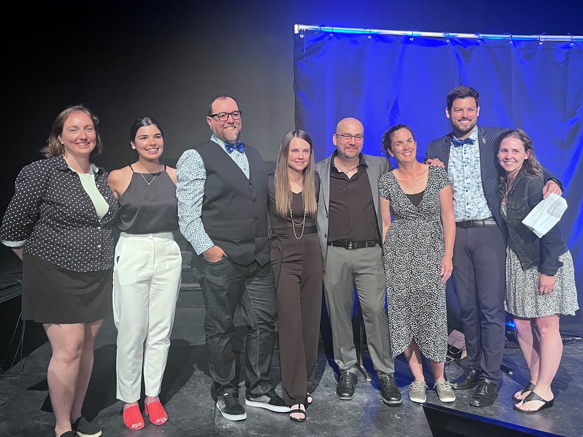 Rebecca Lemay Dostie, Camille Michel, Charles-Antoine Leblanc, Marie-Andrée Lauzier, Yan St-Hilaire, Isabelle Lodge, Pier-Olivier Gouin et Audrey Michel.