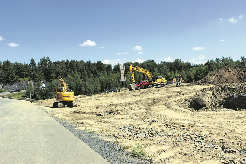 Les travaux se poursuivent au Parc de la 55