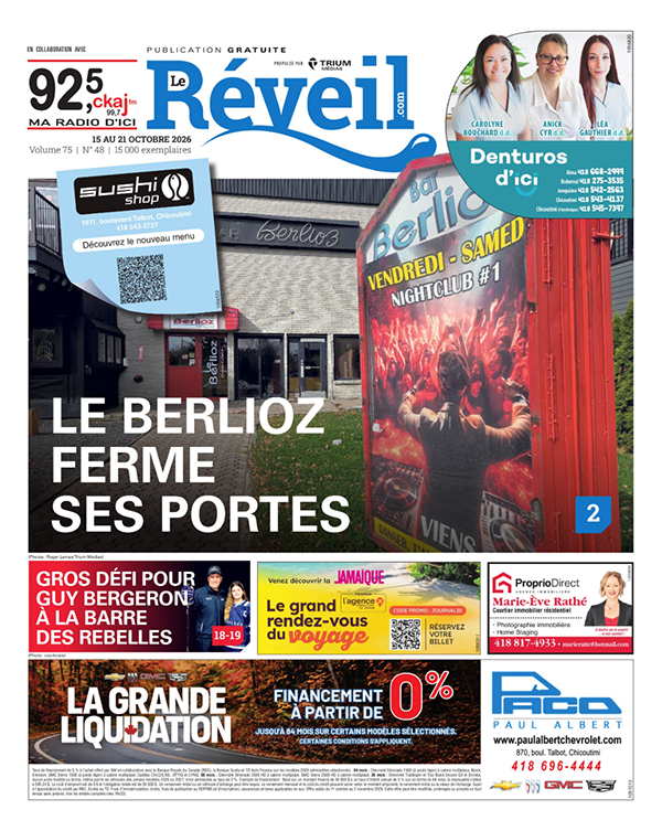 Jeudi 15 octobre 2026