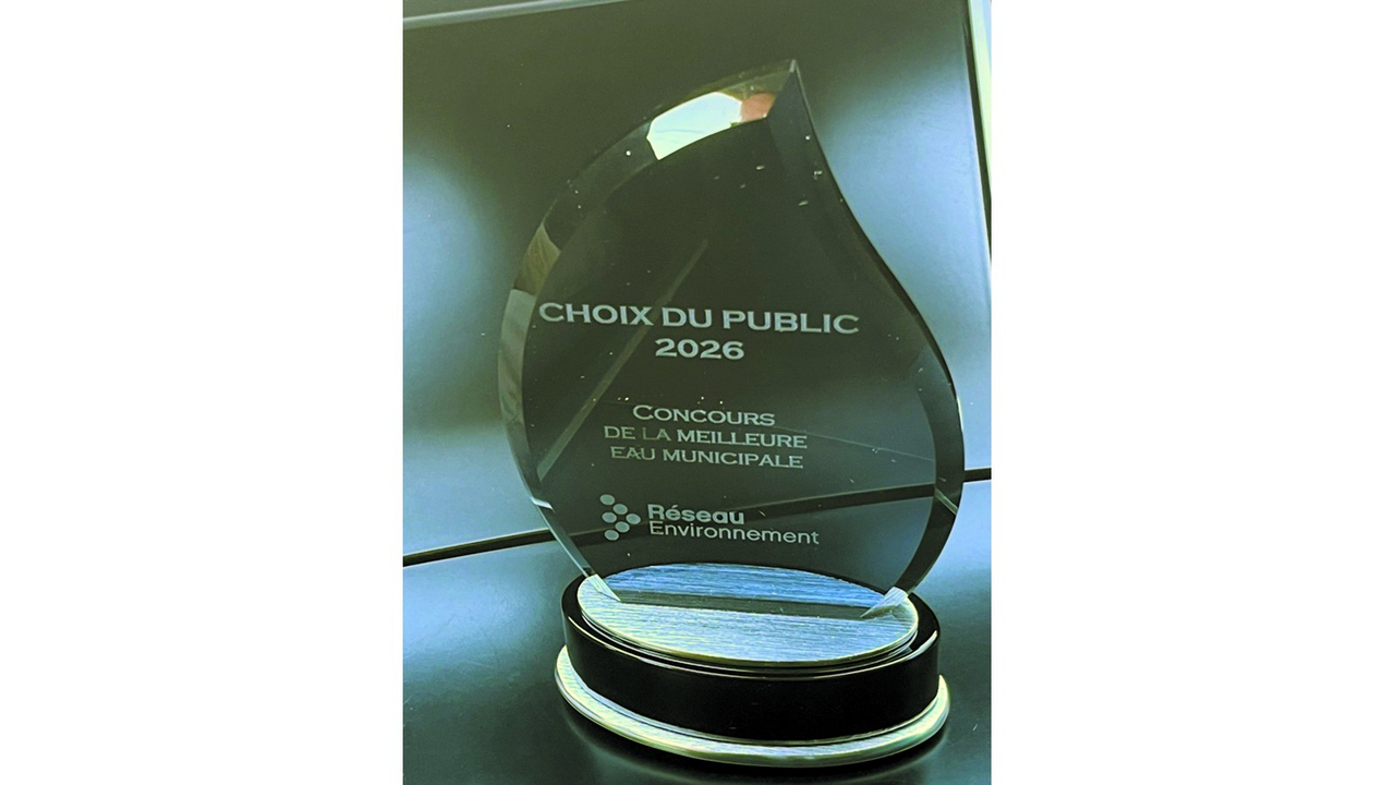 Le trophée qui a été remis à la Ville de Windsor.