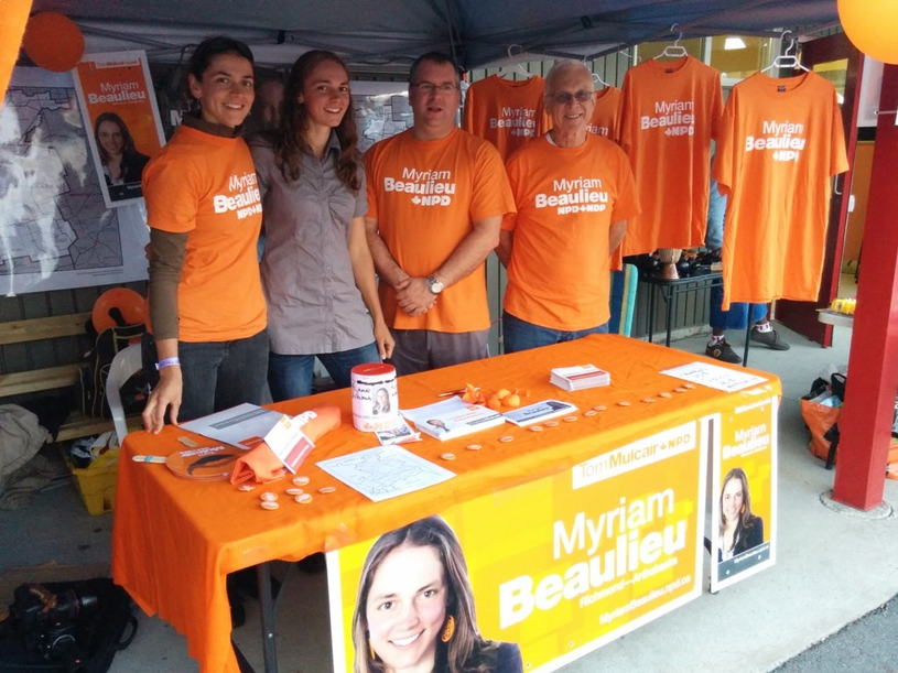 La candidate néo-démocrate Myriam Beaulieu a le Québec à coeur 