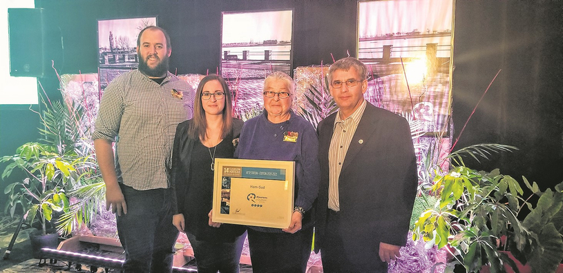 La Municipalité d’Ham-Sud reçoit 4 fleurons !