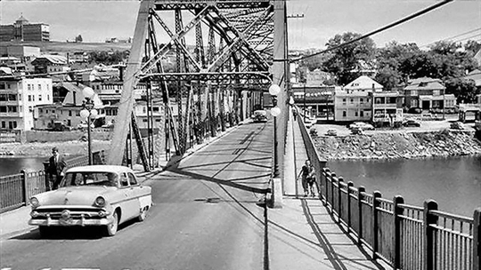 L'ancien pont de fer : souvenir inoubliable