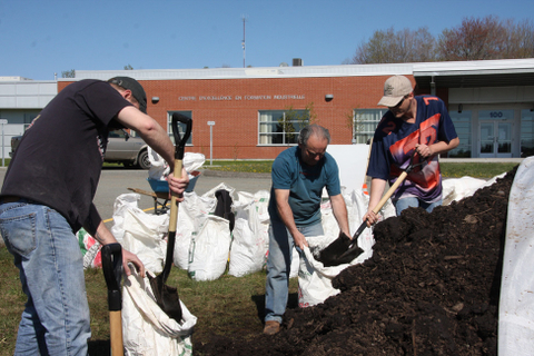 Distribution de compost