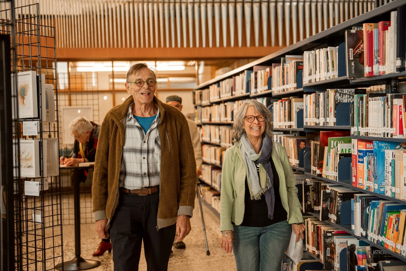 L’artiste Line Blouin a reçu l’auteur et acteur Robert Lalonde