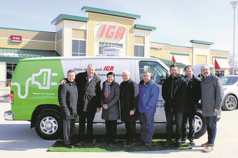 Fonds Éco IGA : un camion de livraison électrique pour Jocelyn Forgues