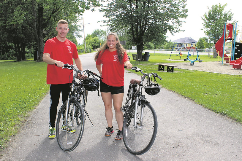 Deux patrouilleurs à vélo présents à Windsor  