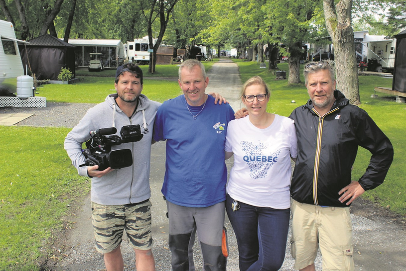Les proprios du Camping Melbourne participent à une série télé sur le camping