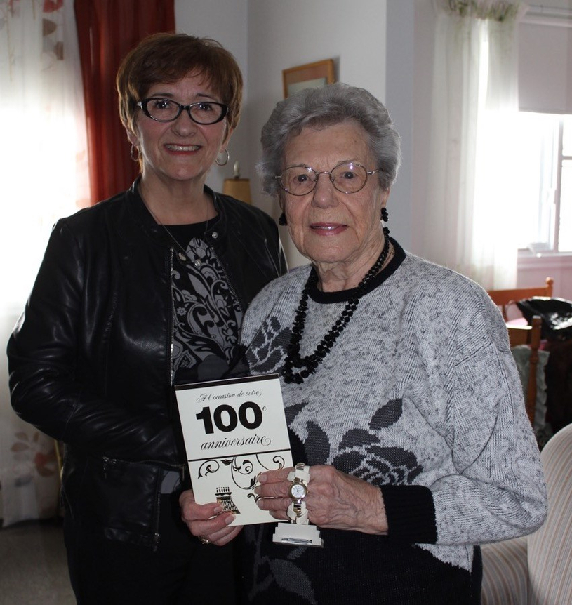 Centenaire de Mme Thérèse Morin de Windsor