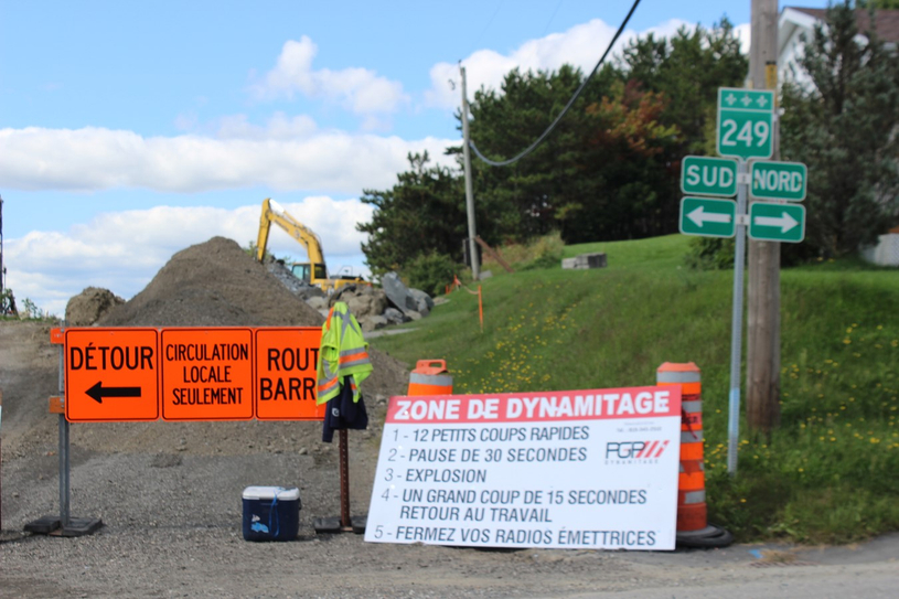 Travaux de prolongement du réseau d’aqueduc  sur la route 249 et  du rang 10 à Val-Joli