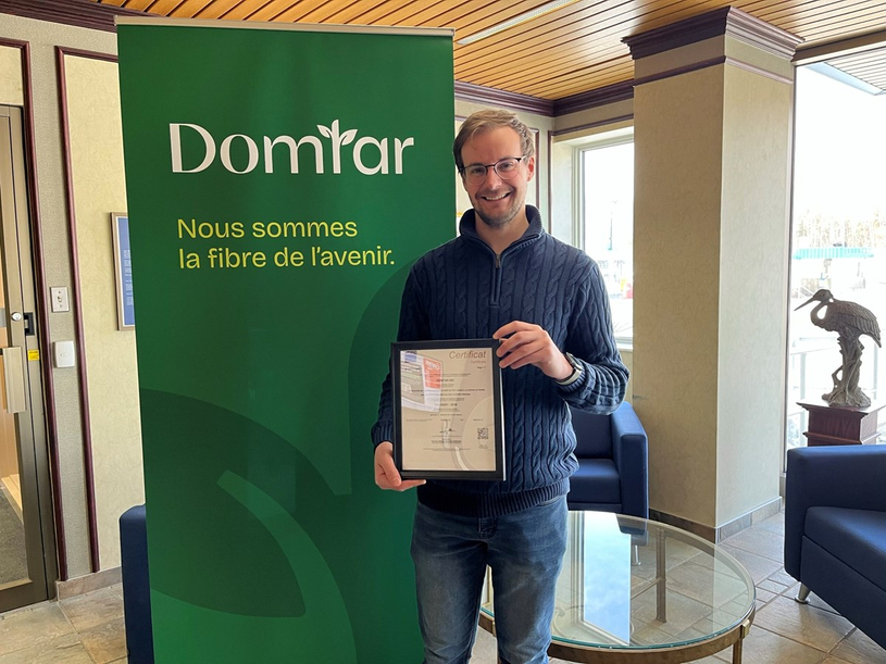Une nouvelle certification pour l’usine Domtar de Windsor