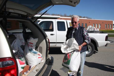 Distribution de compost