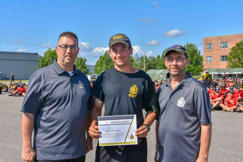 Un cadet de Windsor s’illustre au camp des cadets de Valcartier