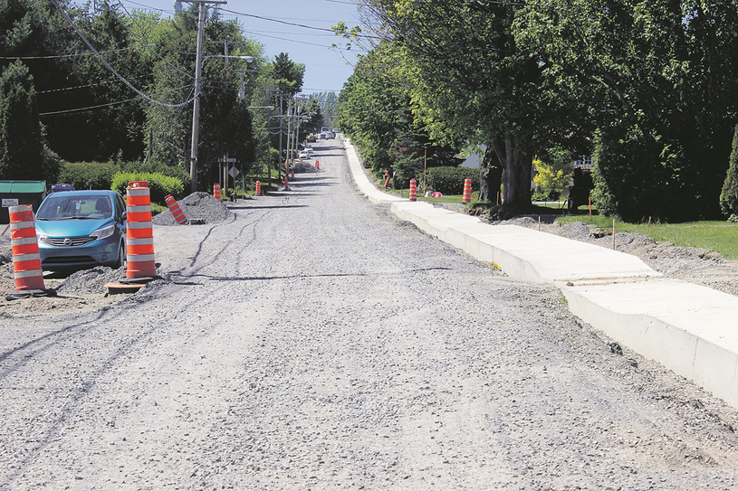 Un trottoir neuf pour les piétons