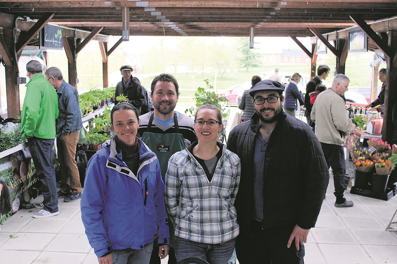 Dans l’ordre habituel : Marylène Pronovost, Olivier Richard, Véronique Bouchard et Marc Dumaresq.  