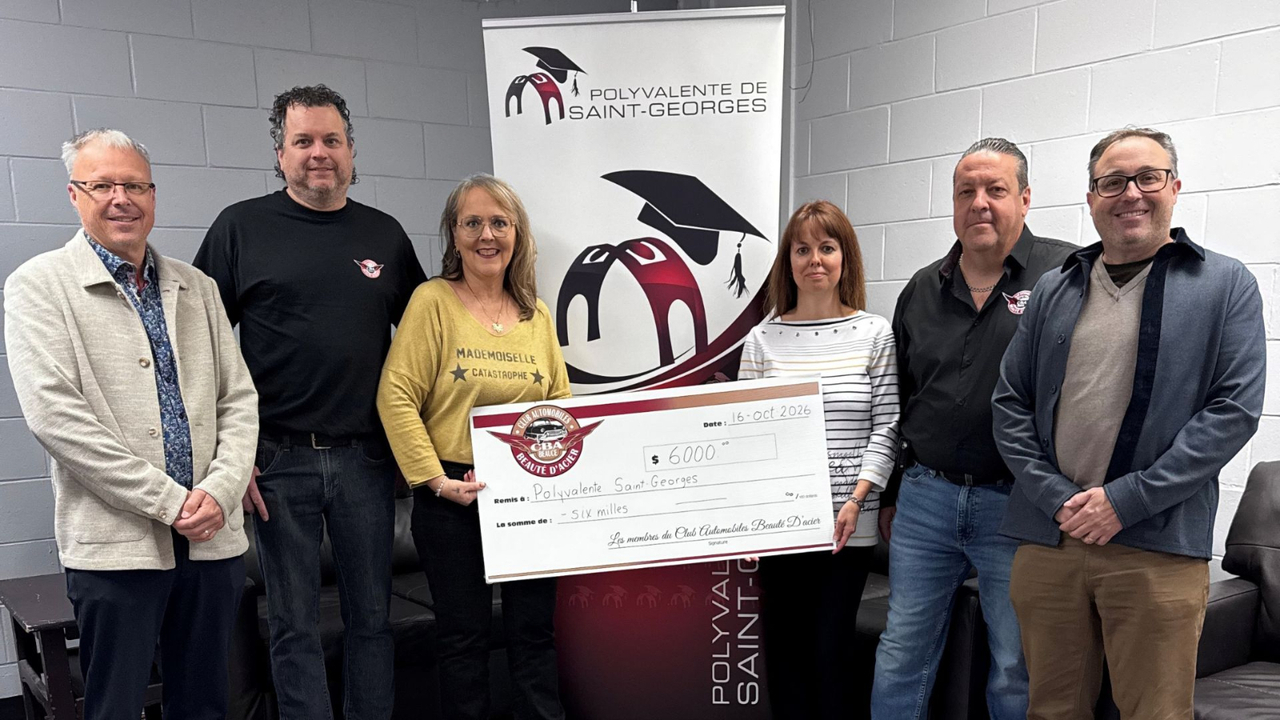 Don de 6 000 $ à la polyvalente de Saint-Georges