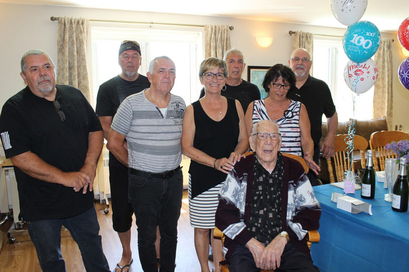 100 ans pour M. Gérard Alfred Fredette de Windsor