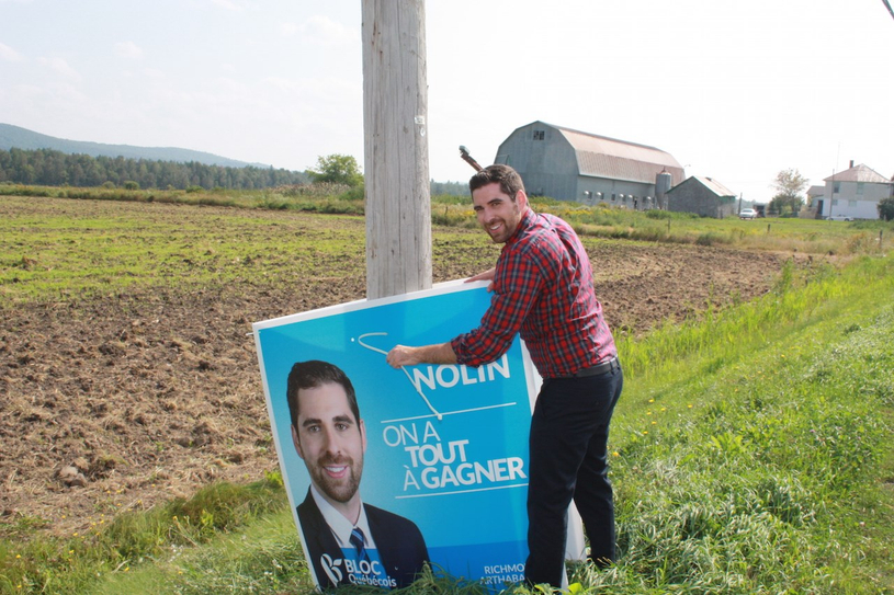 Pour le candidat Bloquiste Olivier Nolin, une campagne auprès des gens