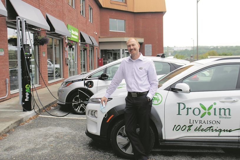 Le Proxim de Windsor profite de deux bornes électriques